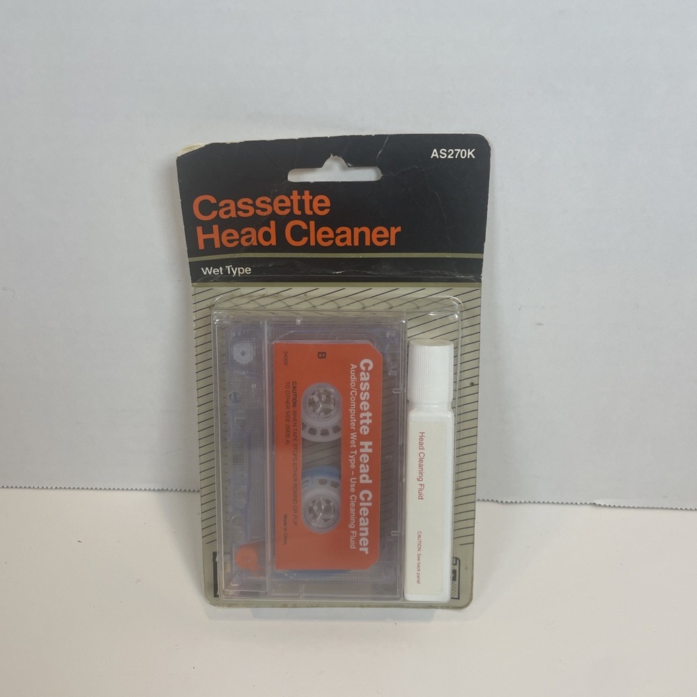 Gemini Cassette Head Cleaner Unisex OS Clear AS270K Wet Type Vintage Audio Care